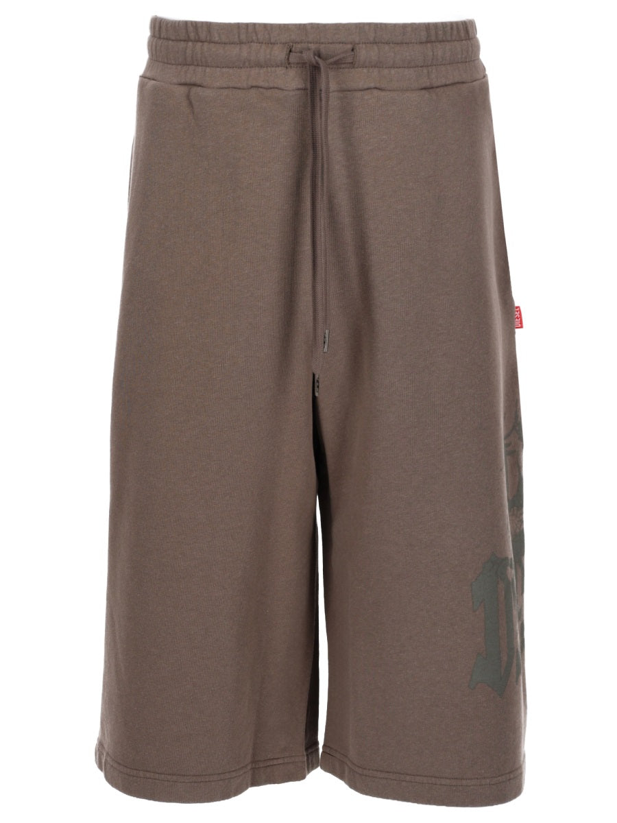 Diesel Shorts "P From" Con Stampa
