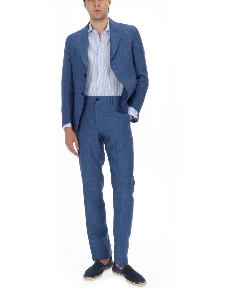 120% Lino Pantalone In Lino