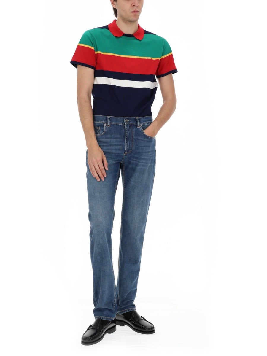 Versace Jeans In Denim Di Cotone