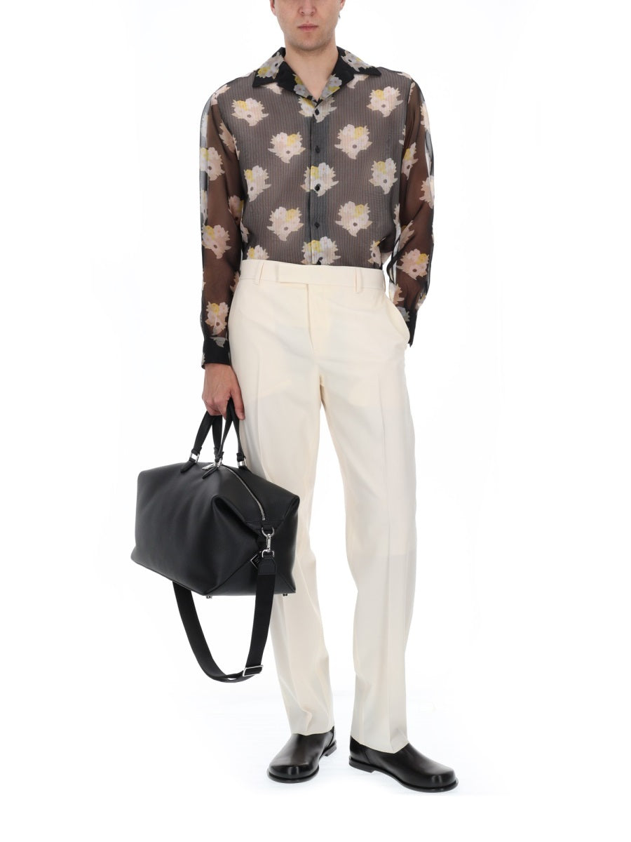 Fendi Camicia Oversize In Seta E Cotone