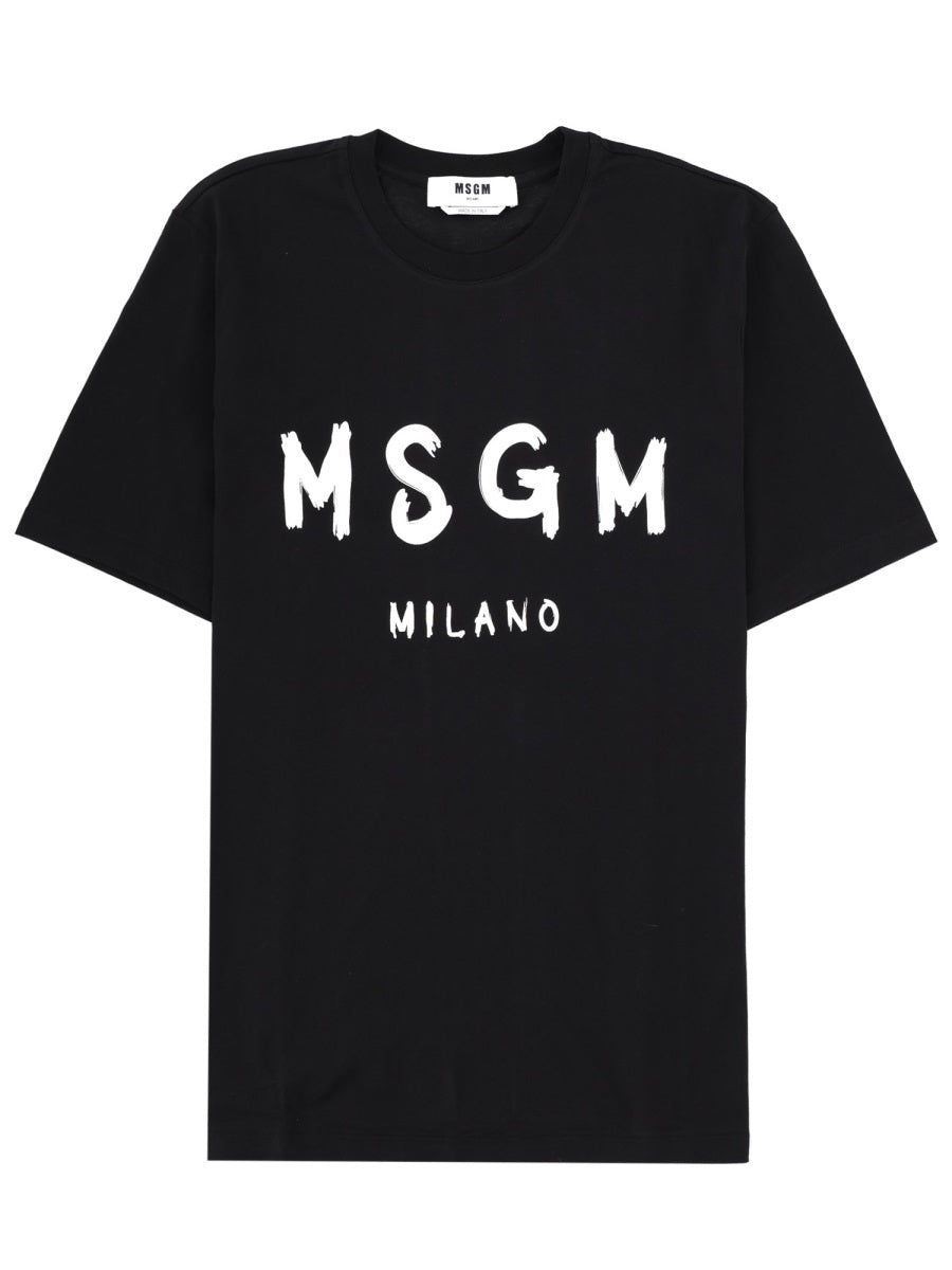 Msgm T Shirt In Cotone