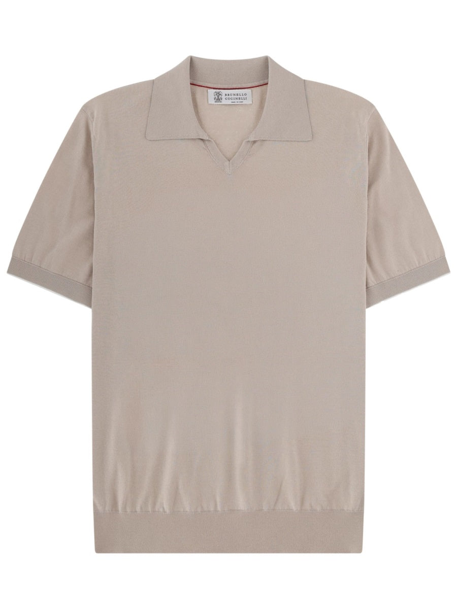 Brunello Cucinelli Maglia Polo In Cotone