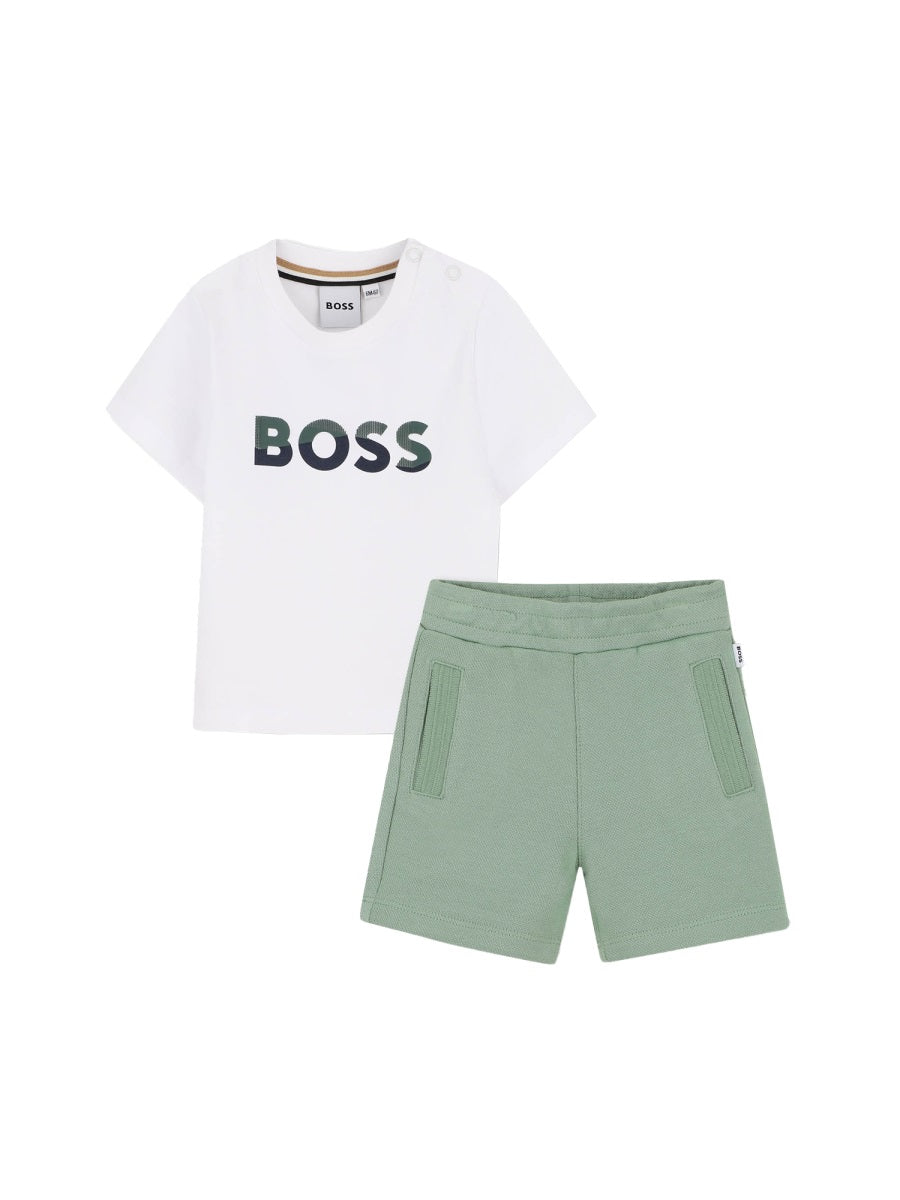 Boss Set T Shirt Logo E Bermuda