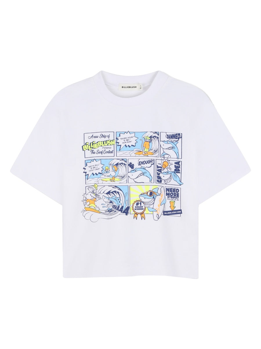 Billieblush T Shirt Con Stampa "Fumetti"