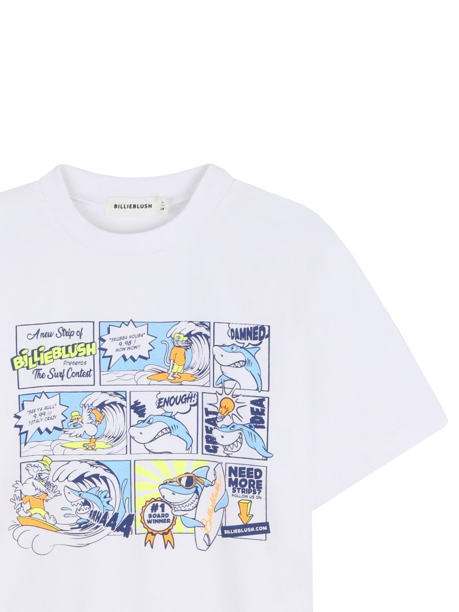 Billieblush T Shirt Con Stampa "Fumetti"