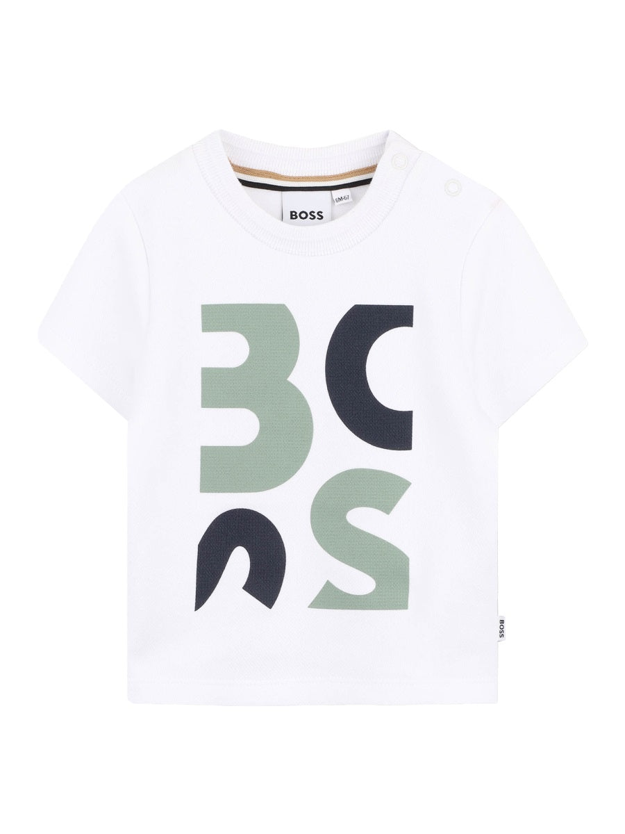 Boss T Shirt Con Stampa Logo