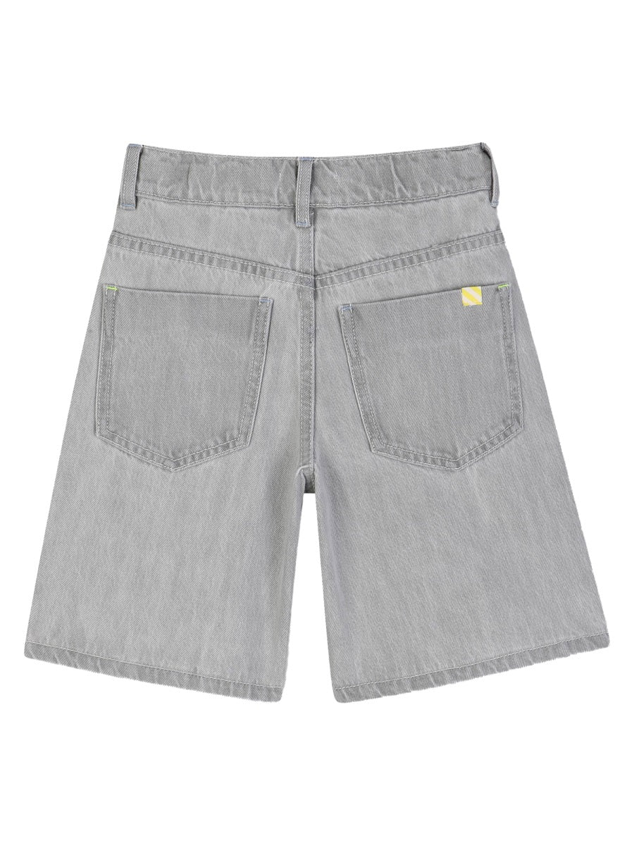 Billieblush Bermuda Denim Con Stampa "Stay Cool"