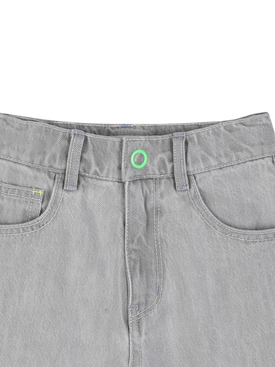 Billieblush Bermuda Denim Con Stampa "Stay Cool"