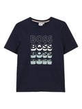 Boss T Shirt Con Stampa Logo