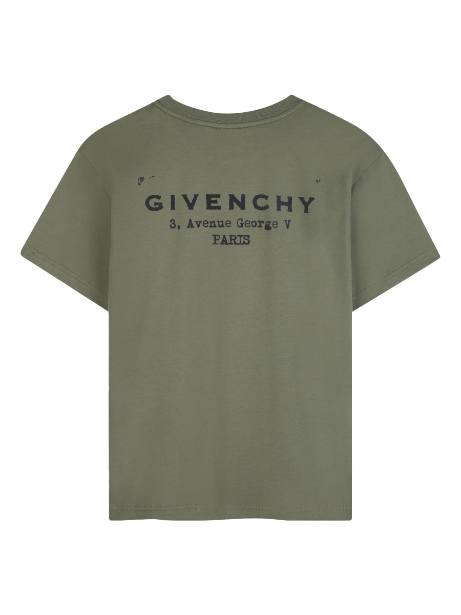 Givenchy T Shirt Con Stampa Sul Retro