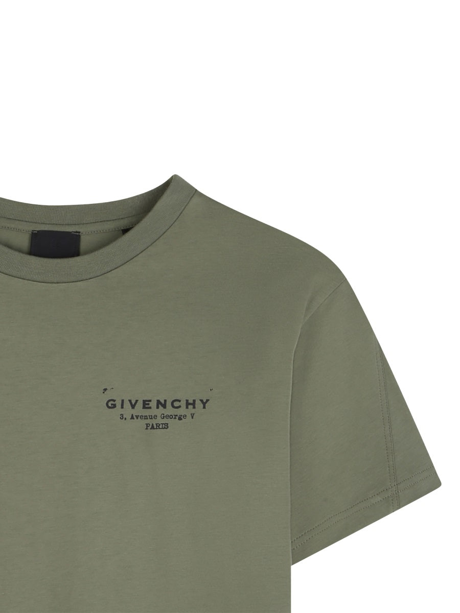 Givenchy T Shirt Con Stampa Sul Retro