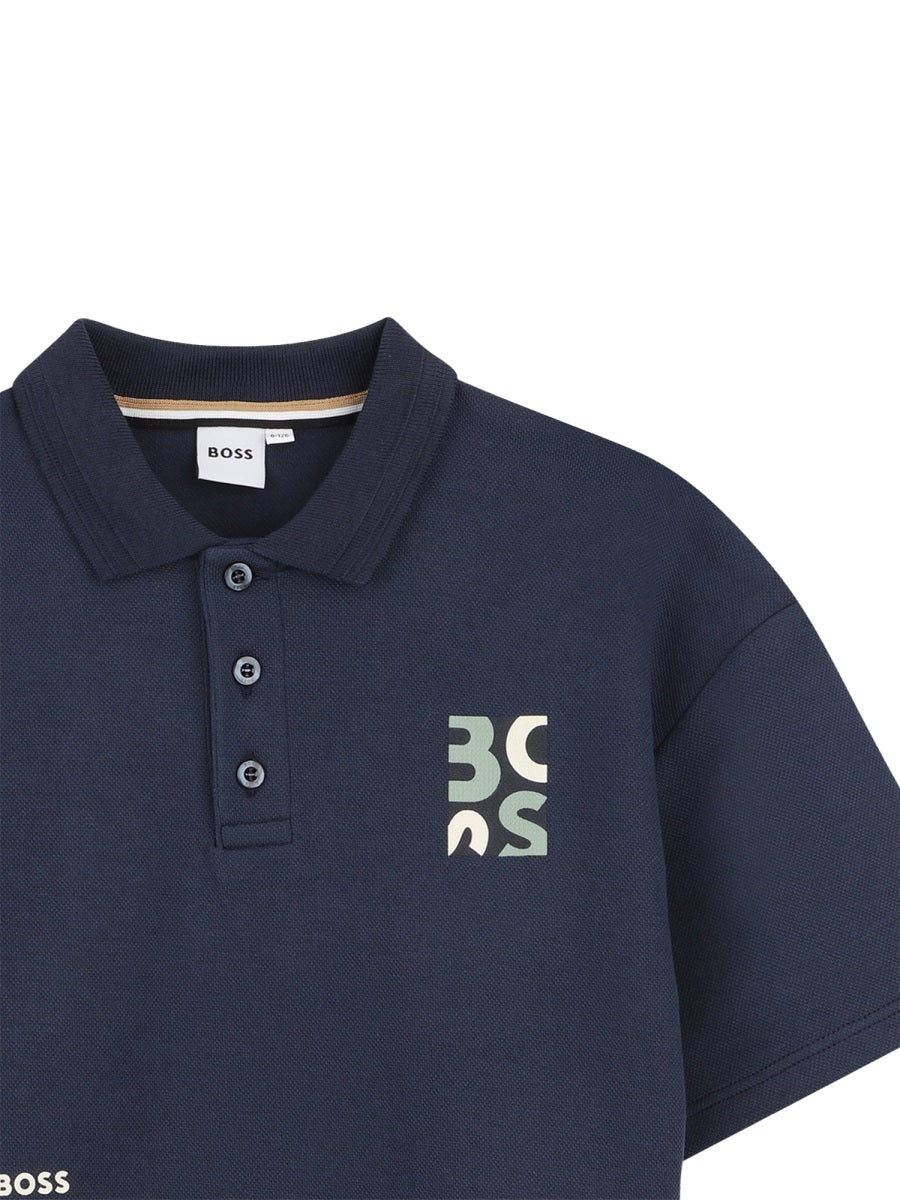 Boss Polo Maniche Corte Con Logo