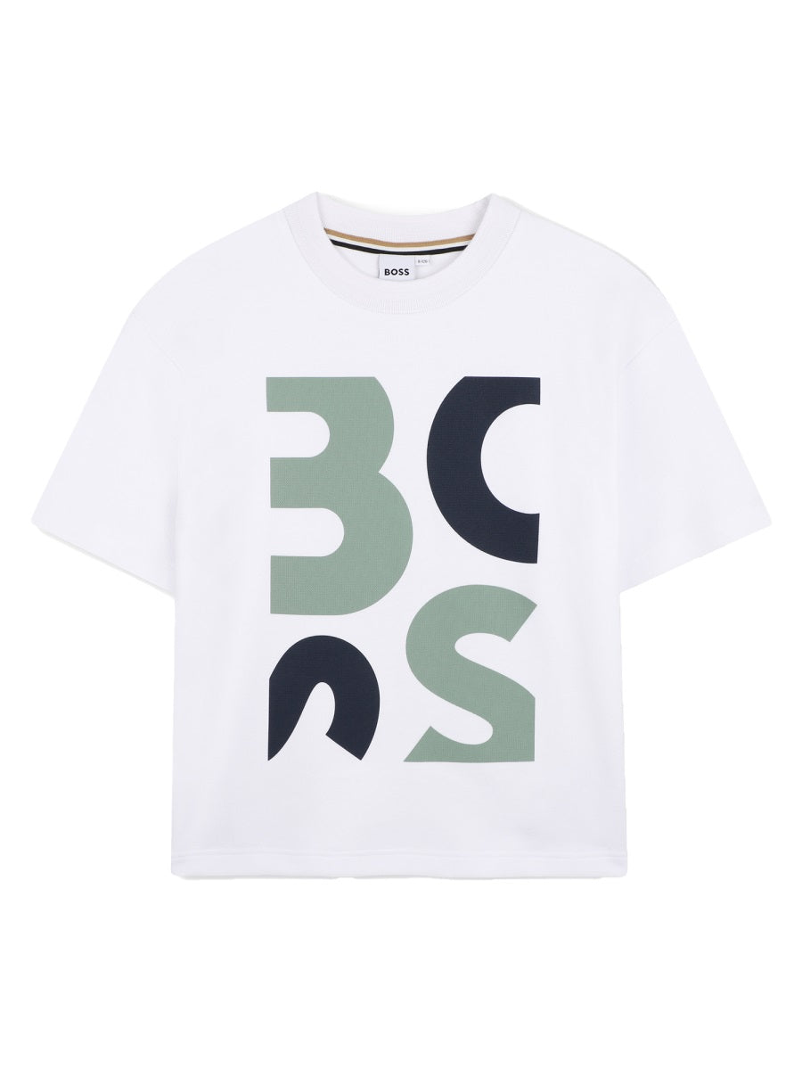 Boss T Shirt Con Stampa Logo