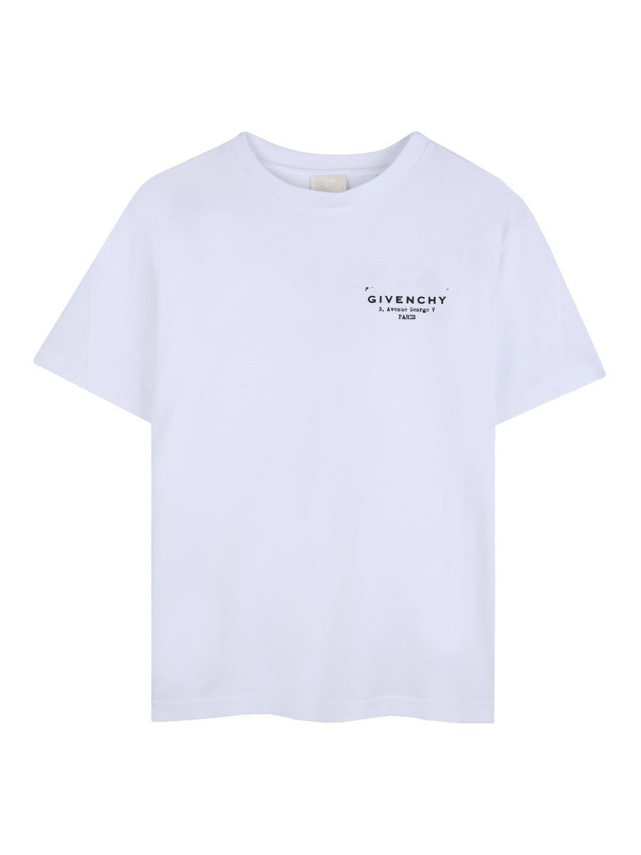 Givenchy T Shirt Con Stampa Sul Retro