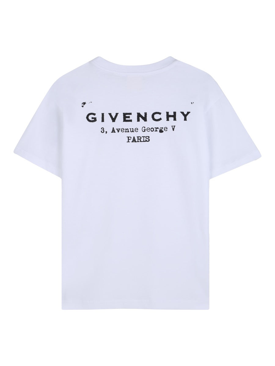 Givenchy T Shirt Con Stampa Sul Retro