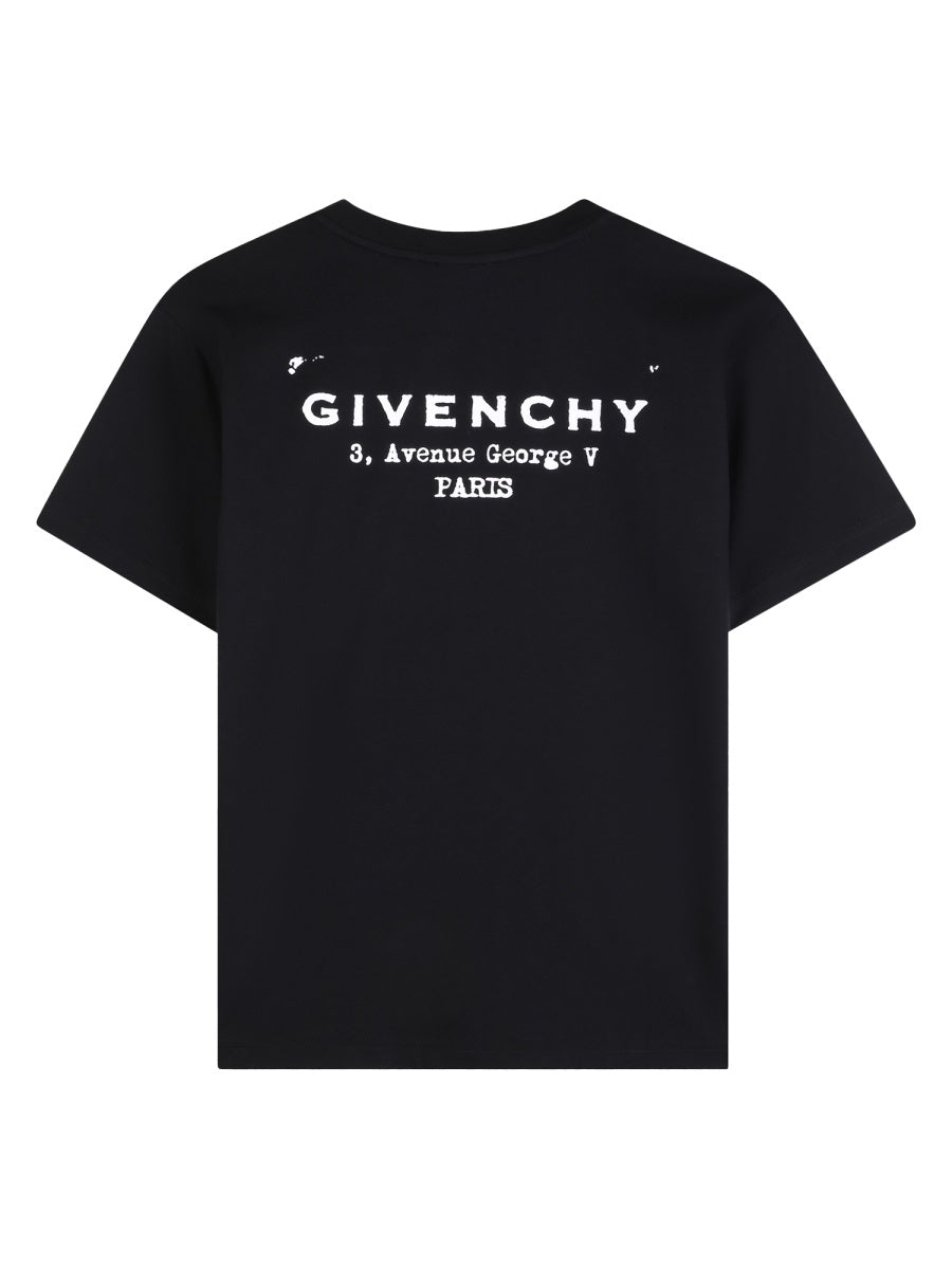 Givenchy T Shirt Con Stampa Sul Retro