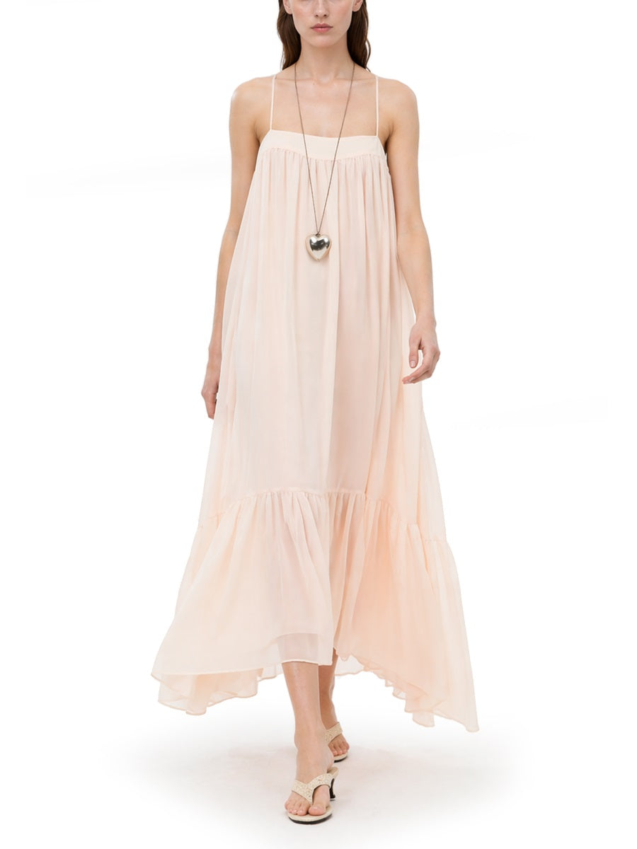 Rotate Birger Christensen Abito Midi In Chiffon