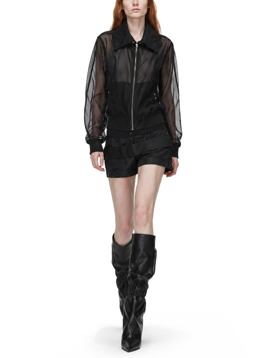 Rick Owens Giacca Bomber "Dracucollar Flight"