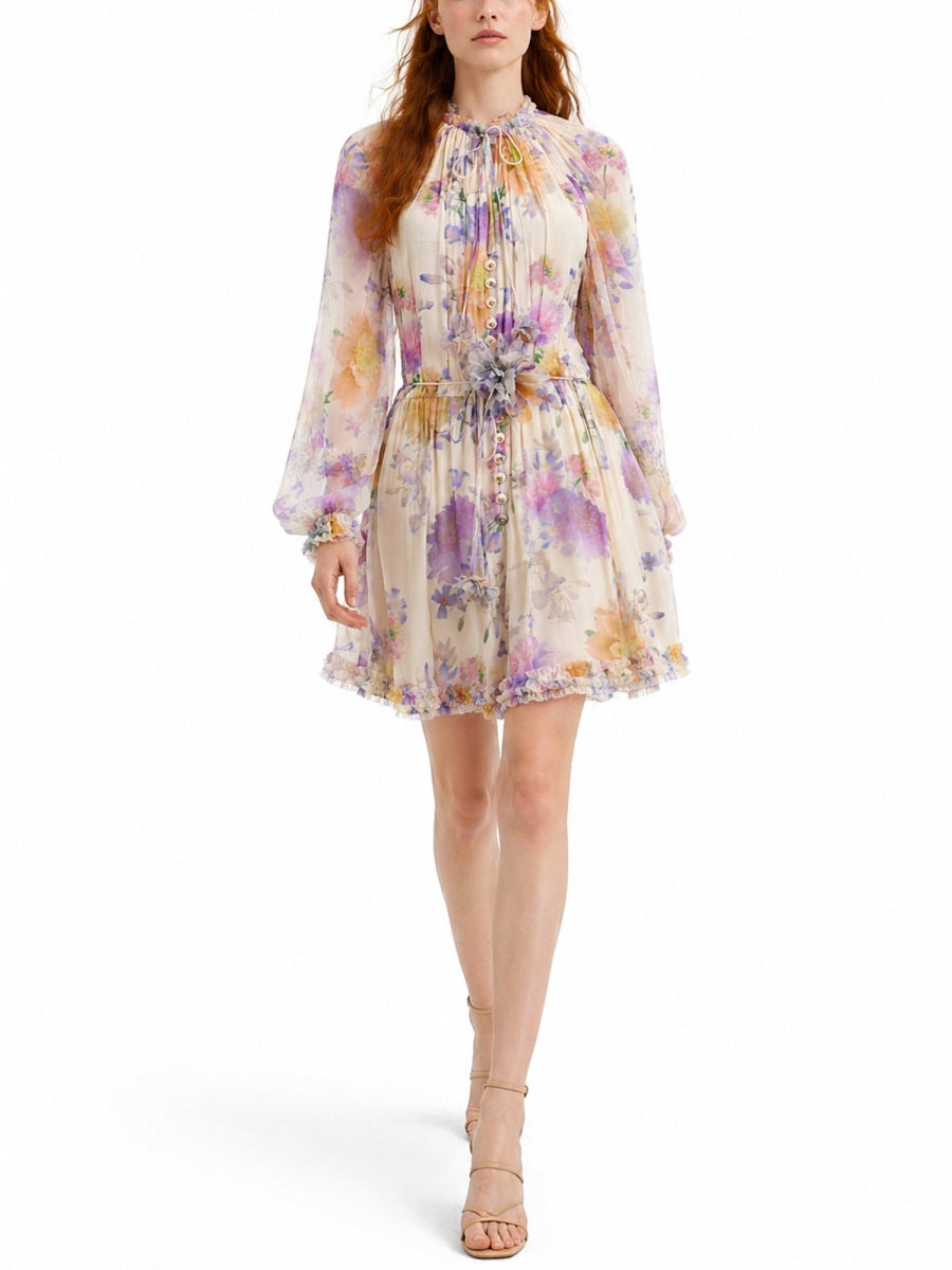 Zimmermann Abito "Luna Ruffle"