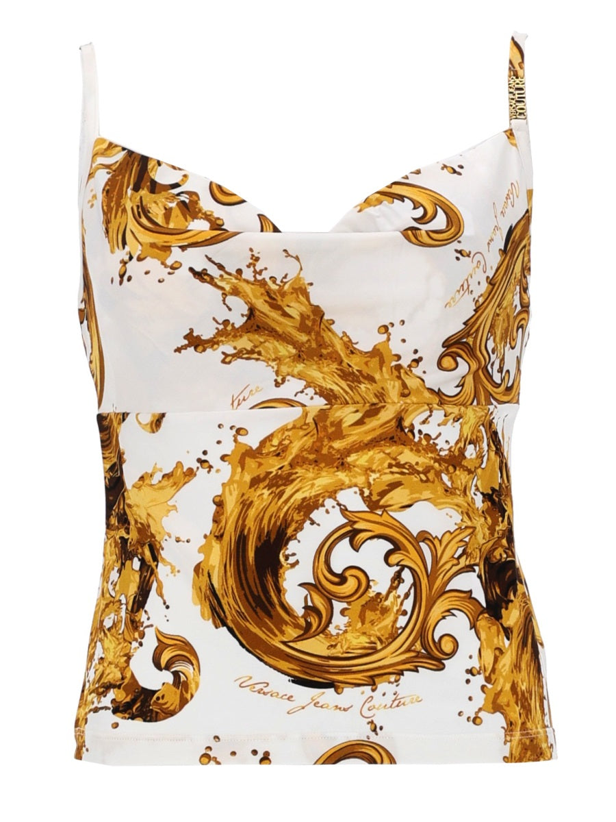 Versace Jeans Couture Top In Viscosa