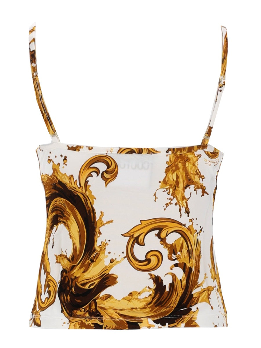 Versace Jeans Couture Top In Viscosa