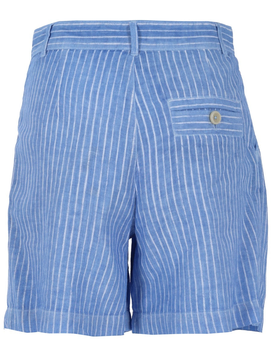 120% Lino Bermuda A Righe