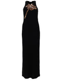 Rabanne Abito Con Dettaglio Palma In Paillettes