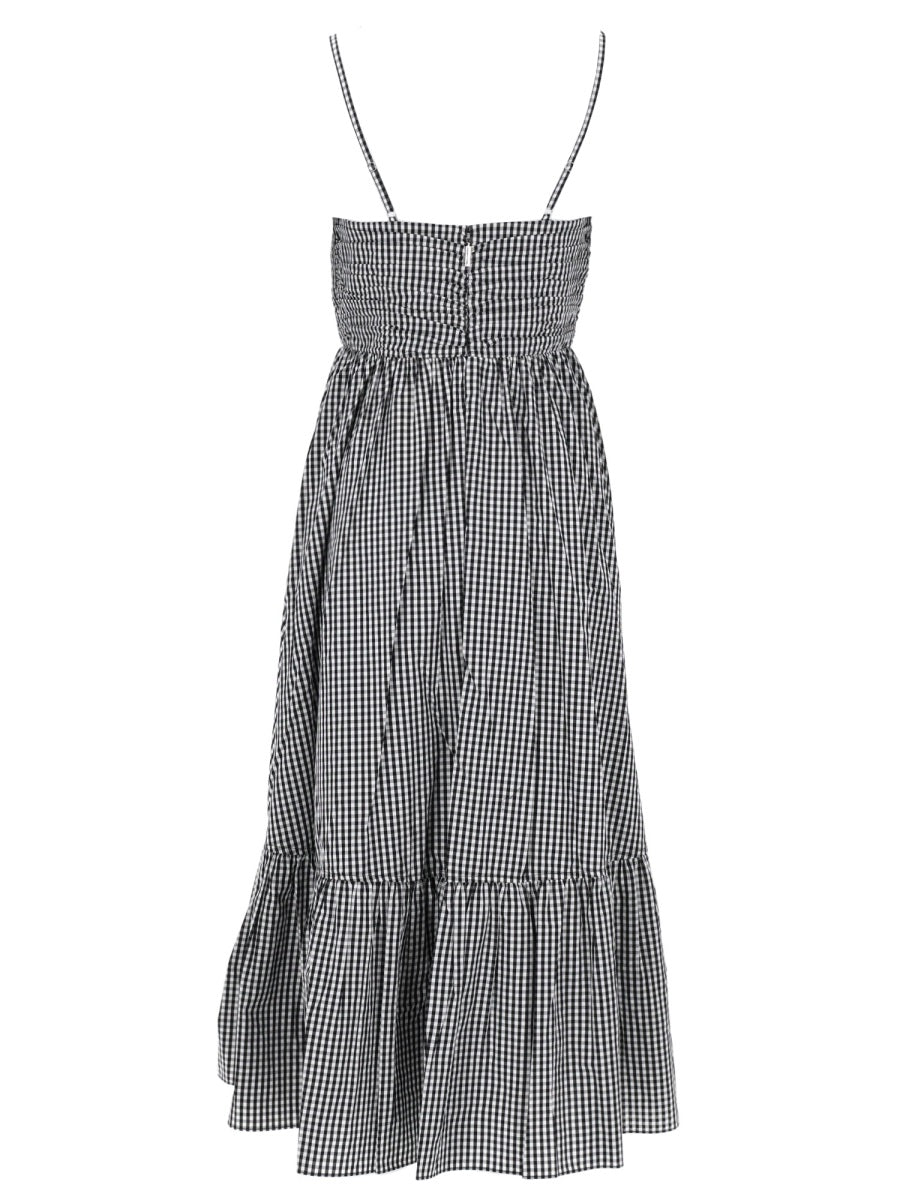 Michael By Michael Kors Abito Longuette In Cotone A Quadretti