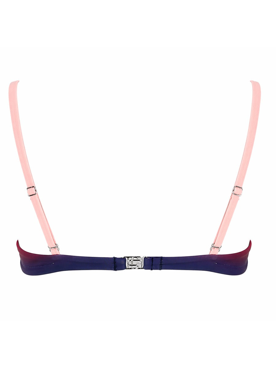 Casablanca Top Bikini "Aubergine Gradient"