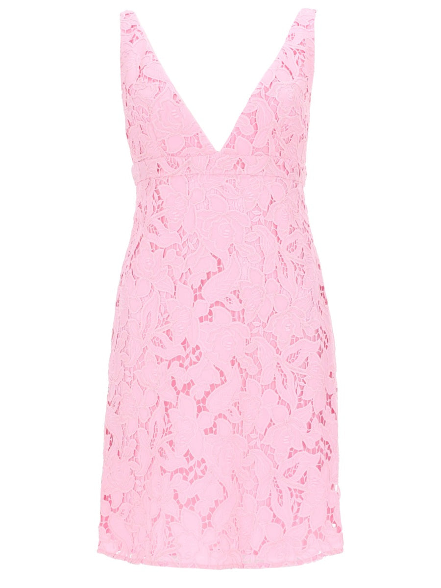 Michael By Michael Kors Miniabito In Pizzo Florale Cordonato