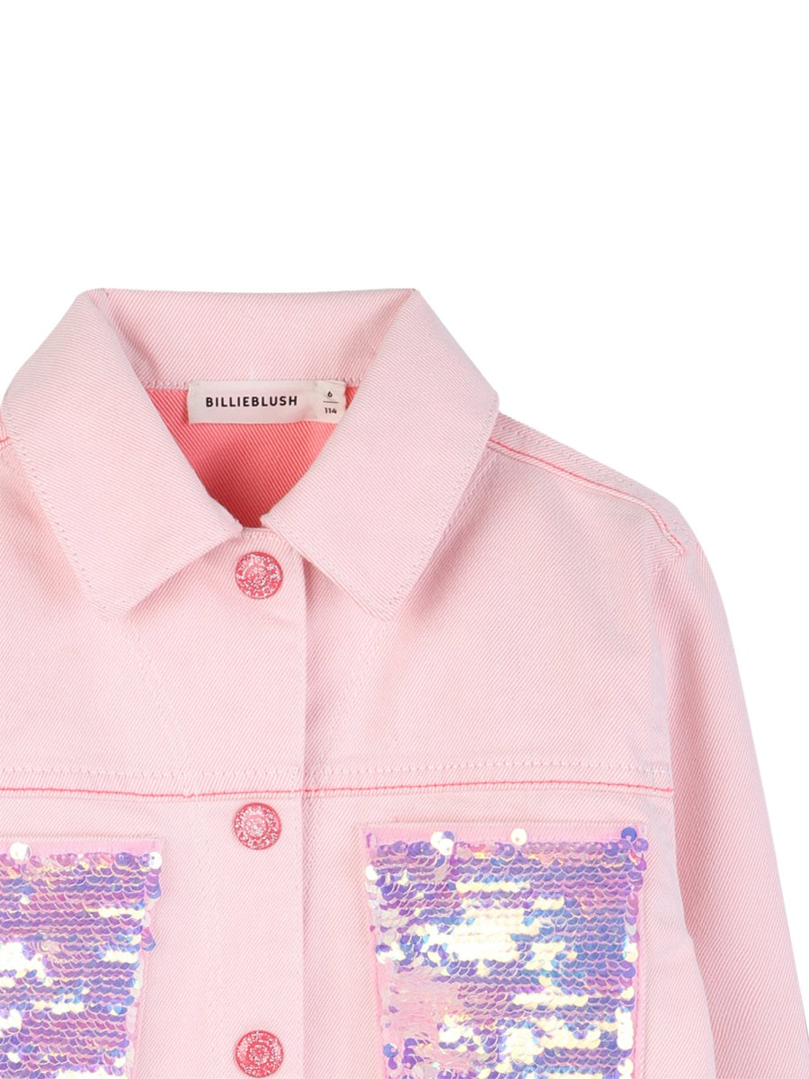 Billieblush Giacchetto Di Jeans Con Paillettes