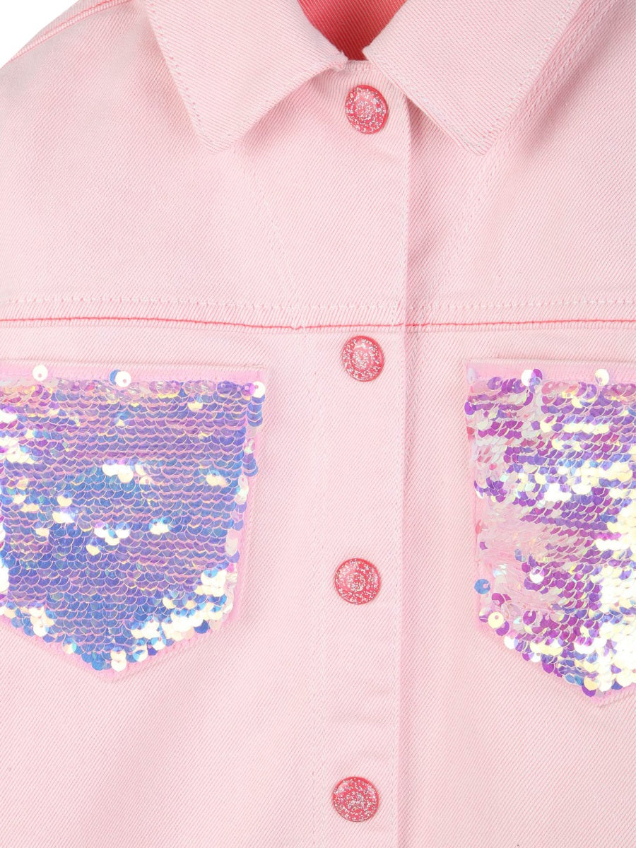 Billieblush Giacchetto Di Jeans Con Paillettes