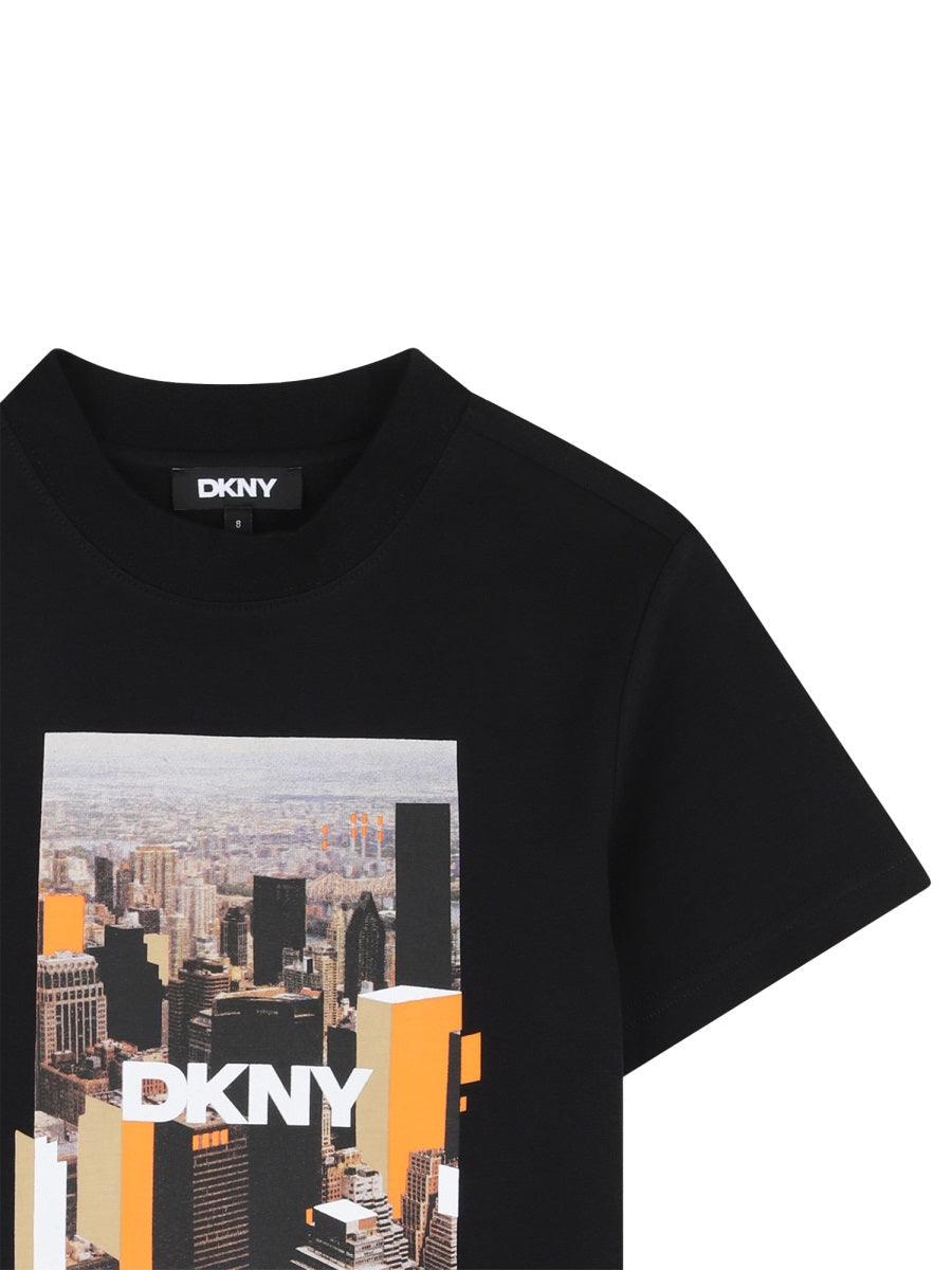 Dkny T Shirt Con Stampa "New York"