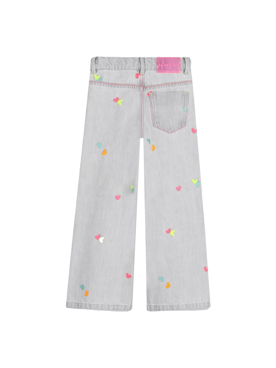 Billieblush Pantalone Jeans Con Cuoricini