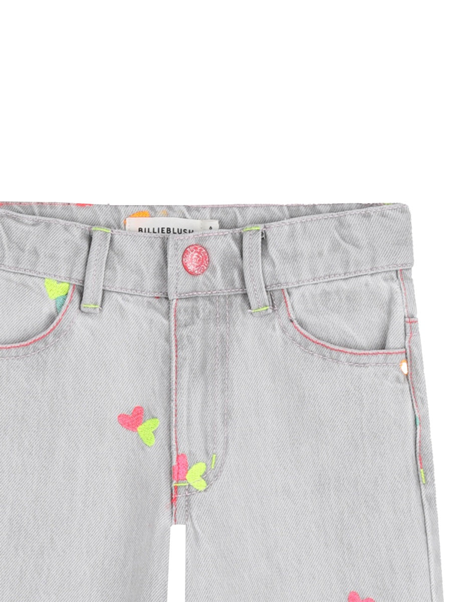Billieblush Pantalone Jeans Con Cuoricini
