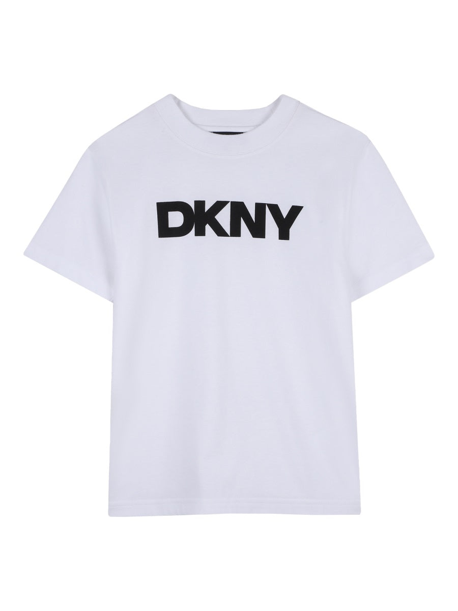 Dkny T Shirt Con Stampa Logo