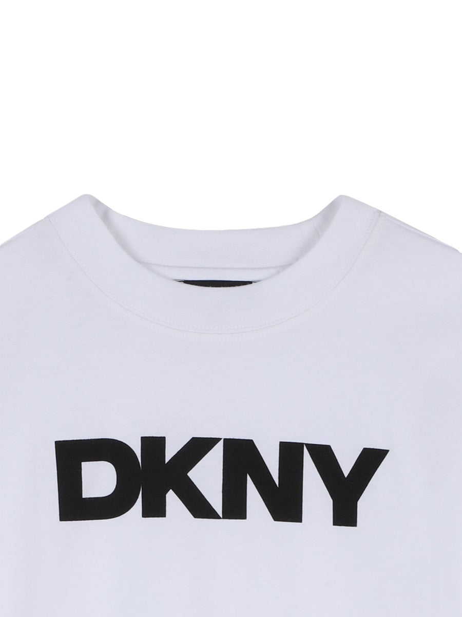 Dkny T Shirt Con Stampa Logo