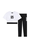 Dkny Set T Shirt Crop + Leggins