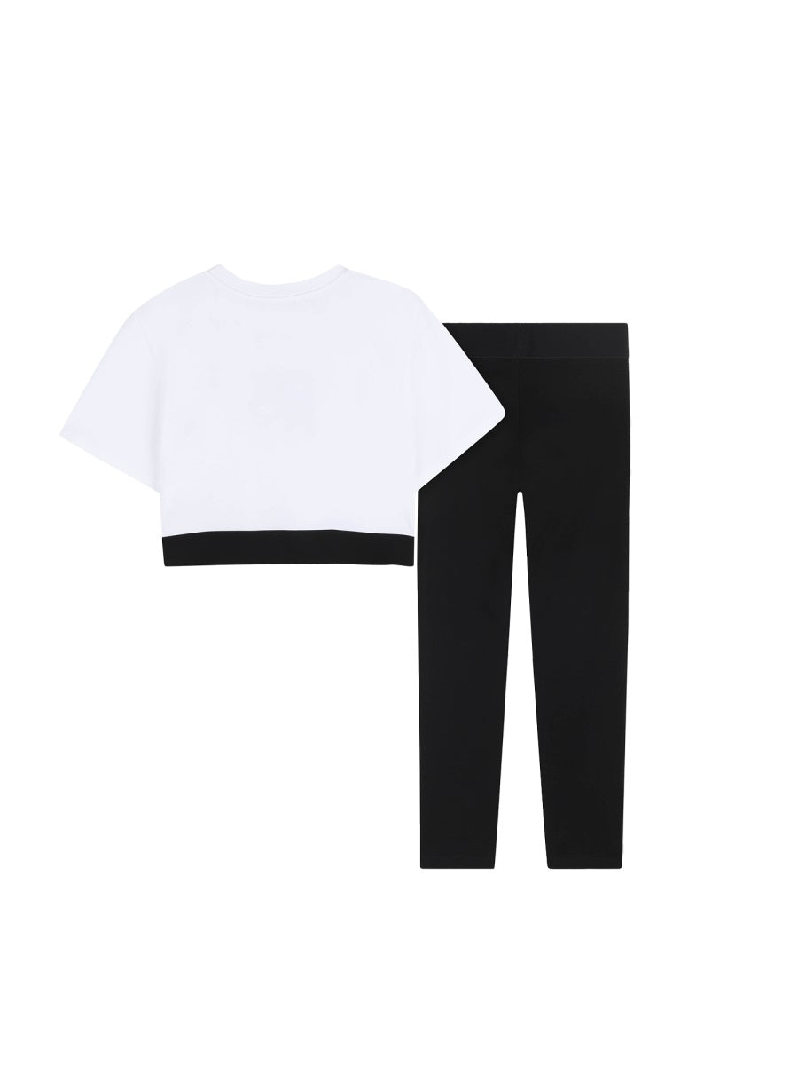 Dkny Set T Shirt Crop + Leggins