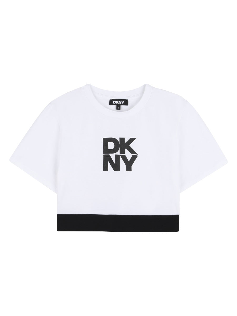 Dkny Set T Shirt Crop + Leggins