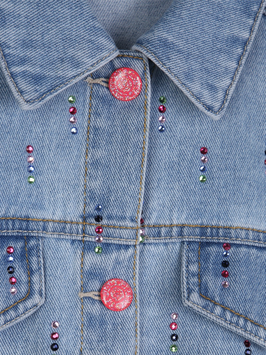 Billieblush Giacca Di Jeans Con Glitter