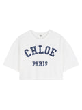 Chloé T Shirt Crop Con Logo
