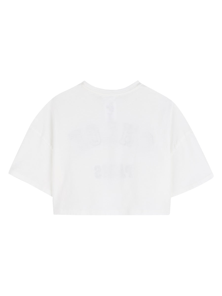 Chloé T Shirt Crop Con Logo