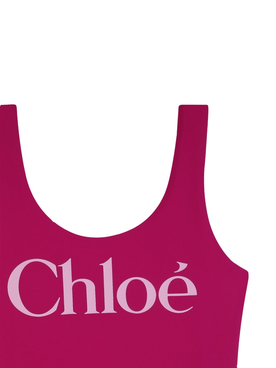 Chloé Costume Intero Con Stampa Logo