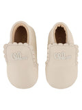 Chloé Scarpe In Pelle Con Logo Ricamato