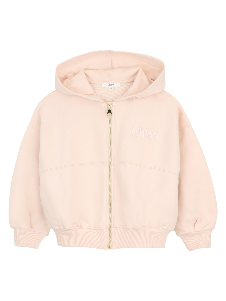 Chloé Felpa Oversize Con Cappuccio