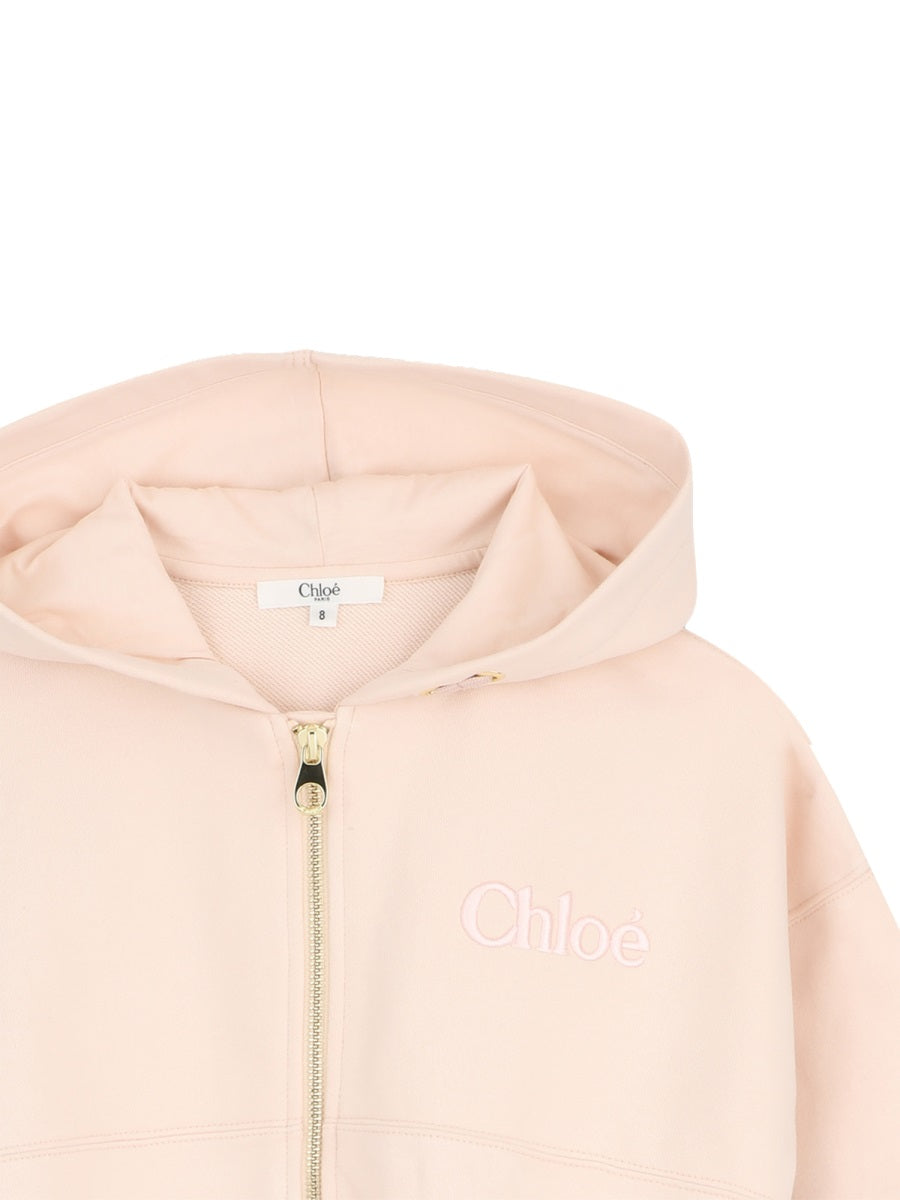 Chloé Felpa Oversize Con Cappuccio