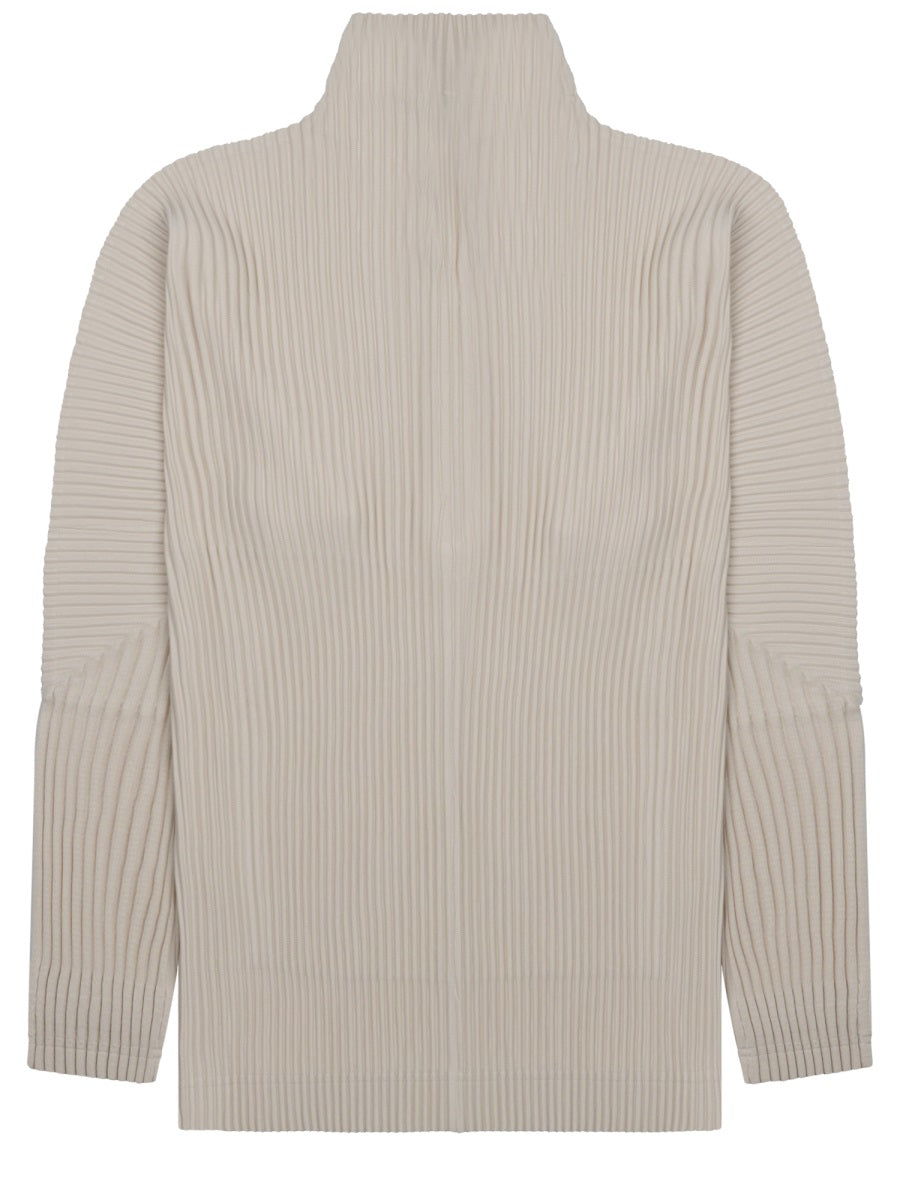 Homme Plisse Issey Miyake Felpa Plissettata Con Zip