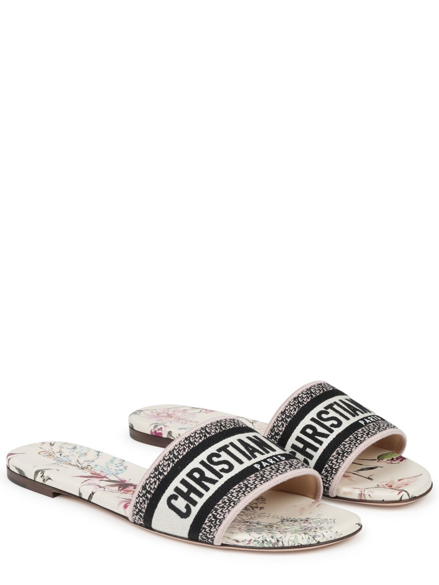 Dior Sandalo Slide "Dway" Con Logo