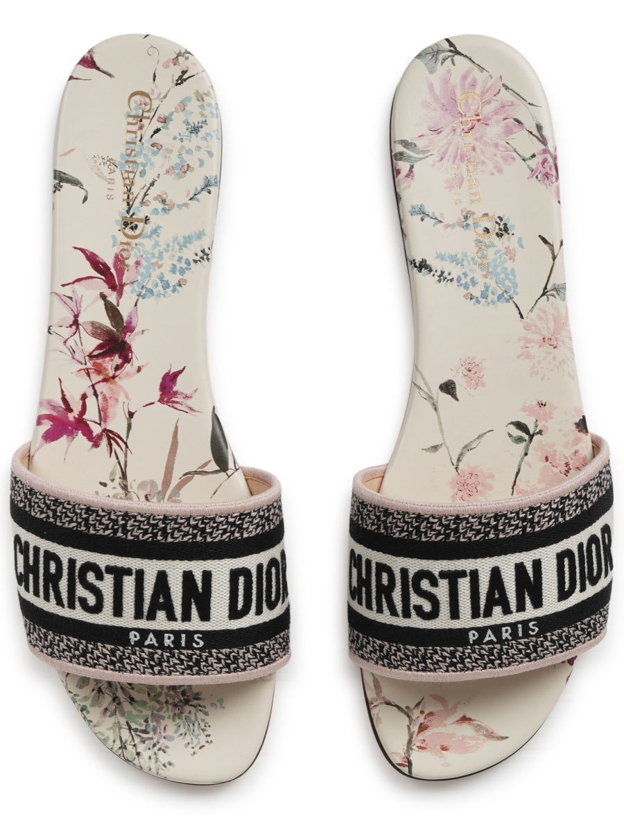 Dior Sandalo Slide "Dway" Con Logo